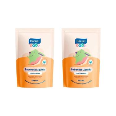Imagem de Sabonete Liquido Baruel Baby Refil 210Ml Glicerina-Kit C/2Un