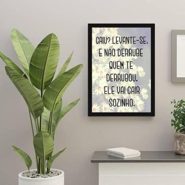 Imagem de Quadro Decorativo Caiu Levante-Se 45x34cm