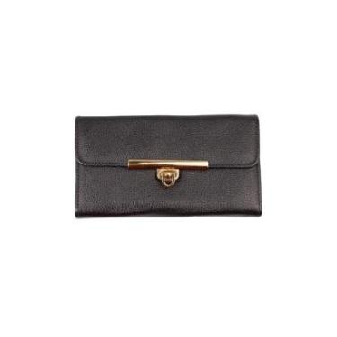 Imagem de Carteira feminina de couro liso Kate 10,5x19,5cm-Feminino