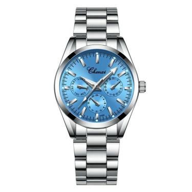Imagem de Relógio De Pulso Feminino Chenxi 006b à Prova D'água Azul Claro