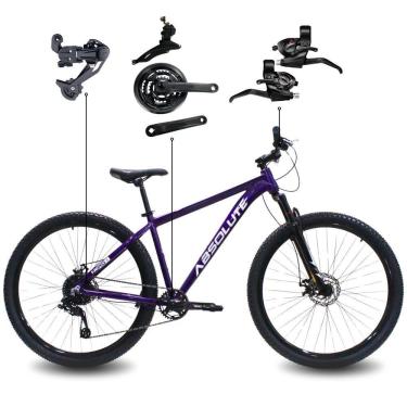 Imagem de Bicicleta Aro 29 Absolute 21 Marchas Quadro Alumínio Freio A Disco Mtb - Roxo - 13,5 Roxo