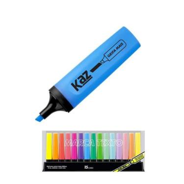 Imagem de Marca Texto 15 Cores da KAZ cores Sortidas - KAZan