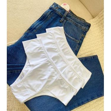 Imagem de Calcinha Feminina Básica Confortável Microfibra Cintura Média Uso Diár