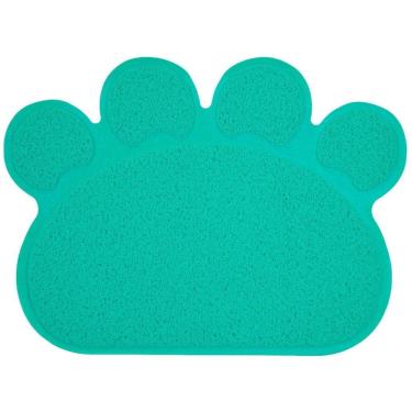 Imagem de Tapete Vinílico Pata Para Pets Cães E Gatos 45X60cm - Verde