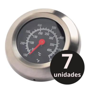 Imagem de Kit 7 Termômetros De Temperatura Barbecue Grill Fumador Pit - az135