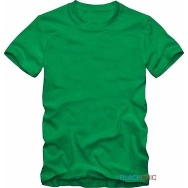 Imagem de Camiseta Masculina Lisa Básica Algodão Manga Curta Sem Estampa Cores E