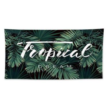 Imagem de Tapeçaria, microtecido de parede tropical, 300x150cm, decoração de qua