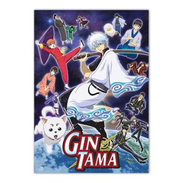 Imagem de Pintura de parede em tela Gintamas Sakatas Gintokis Anime - yiweisai