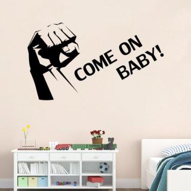 Imagem de Adesivo de parede Creative Fist COME ON BABY! PVC Motivacional - yiwei