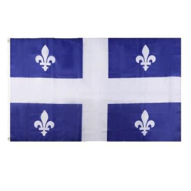 Imagem de Bandeira Quebec Premium Poliéster 150x90cm - Yiweisai