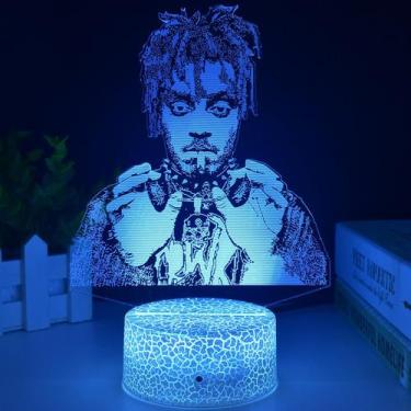 Imagem de Controle remoto de luz noturna 3D de 16 acrílicos que mudam de cor - T