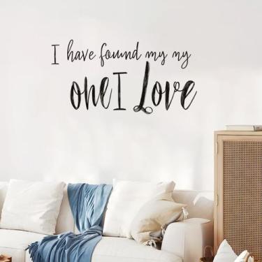 Imagem de Adesivos de parede I Have Found My One I Love PVC 30x40cm - yiweisai