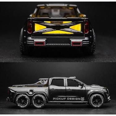 Imagem de Yyh- 1:28 Big Car Model Pick Up Truck Sound Flashing Machine - Gloome 