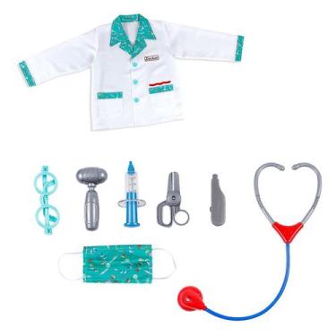 Imagem de Roupas médicas infantis, estetoscópio, traje, Play House Sch - Gloome 