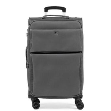 Imagem de Mala Média Poliéster 4 Rodas Verbier  II Cinza - Bagaggio, M