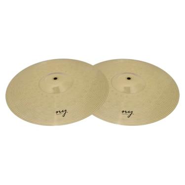 Imagem de Par de Pratos Chimbal para Bateria 14" Liga de Latão Brass New York