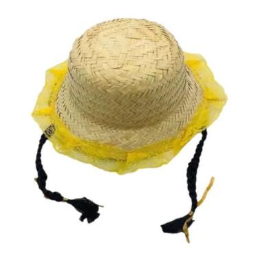 Imagem de Chapéu Infantil Palha Trança Festa Junina Caipira Nf - Duandra Megasto