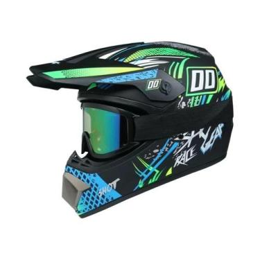 Imagem de Capacete infantil off-road para motocicleta, cross bike am dh, motocro