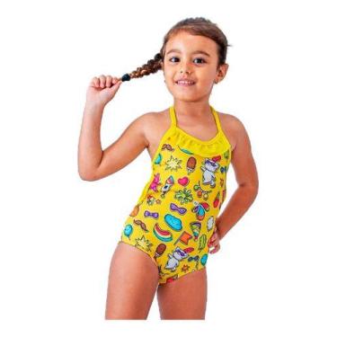 Imagem de Maio Infantil Moda Praia Verão Estampa Proteção Uv50 1 Ao 10 - anjo da
