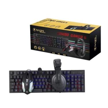 Imagem de Combo Gamer Bright 0543 Teclado + Mouse + Headset - BRIGNT