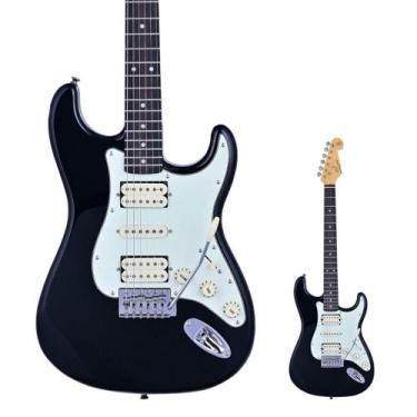 Imagem de Guitarra Strato SX SST62+ HSH BK Black com Bag