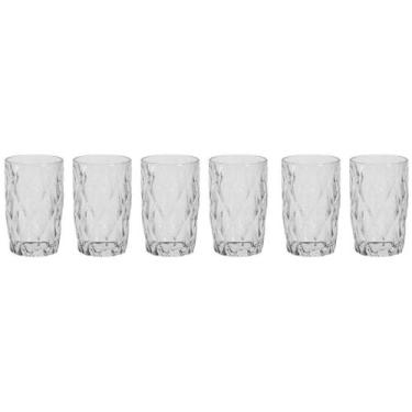 Imagem de Jogo de Copos de Vidro 350ml 6 Peças Casambiente - Diamond