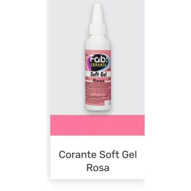 Imagem de Corante Soft Gel Rosa - FAB , 25g