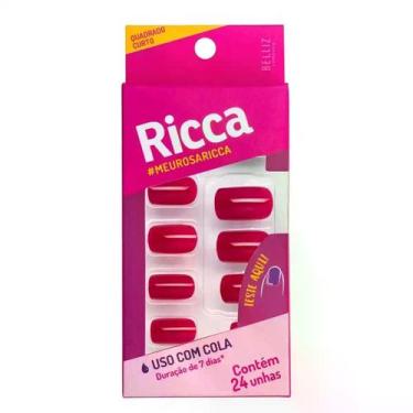 Imagem de Unha Postiça Rosa Sexy Ricca