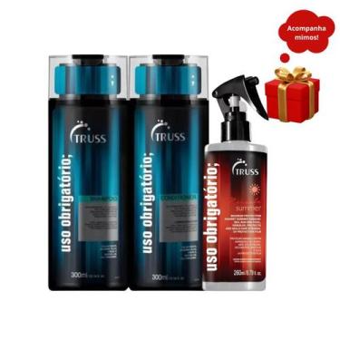 Imagem de Truss Uso Obrigatório Shampoo e Condicionador 300ml+Summer Miracle 260