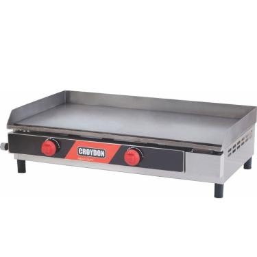 Imagem de Chapa a Gás FG08 Queimador Gaveta 80x40cm 30000 BTU-h para Restaurantes Croydon