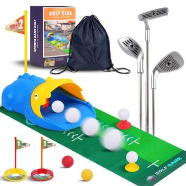 Imagem de Conjunto de Golfe para Crianças PINKPEACH com Bolas LED e Retorno Auto