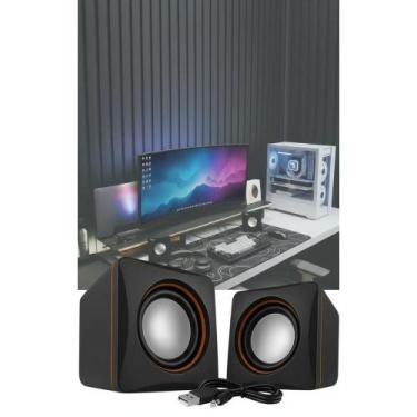 Imagem de SOM POTENTE P/ PC & NOTE: Graves, USB, P2 Compacto - Congratulations S