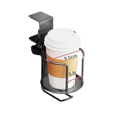 Imagem de Suporte De Copo Para Mesa 2 Em 1 Com Gancho Para Fones De Ouvido 360 g