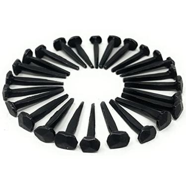 Imagem de Metal Magery Pregos de cabeça forjada de 2,54 cm decorativos com cabeça de rosa antiga. Quantidade: 25