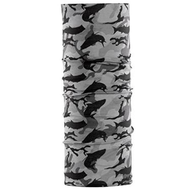 Imagem de Bandana multifuncional de proteção UV para o rosto e a gola da Flying Fisherman SunBandit, 12 formas de usar, Tarpon camuflado, Tarpon Camo, One Size