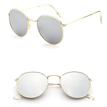 Imagem de Óculos de Sol Retro Oval Feminino/Homem Designer Vintage Pequeno Preto Vermelho Amarelo Óculos de Sol Óculos de Sol, C13, Liga