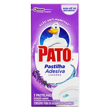 Imagem de Pato Desinfetante Pastilha Sanitária Adesiva Lavanda, 3 unidades