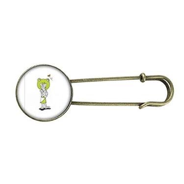 Imagem de Egito Múmia Hórus Chapéu de sapo retrô metal broche broche broche clipe jóias
