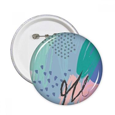 Imagem de Happy Abstract Plants Art Pattern Pinos redondos Emblema Botão Decoração 5 peças