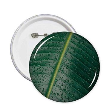 Imagem de Imagem de Planta de Folha de Bananeira Natureza Alfinetes Emblema Botão Decoração 5 peças