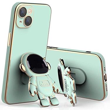 Imagem de Astronaut Fold Stand Case Para Samsung Galaxy A53 A52 A73 A72 A71 A70 A51 A50 A12 A23 A33 A10 A20S A21S A22 A02 M12 F22 F42 Capa, Verde, Para Samsung A13 5G