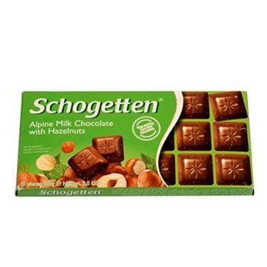 Imagem de Schogetten - Alpine Milk Chocolate & Hazelnuts - Importado Alemanha - 100g