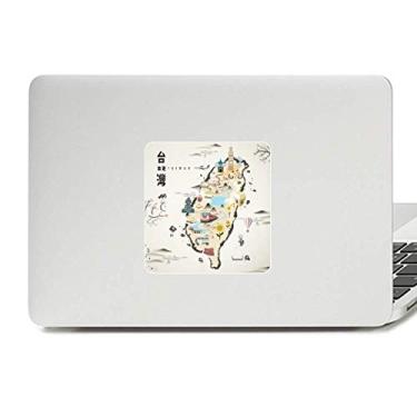 Imagem de Mapa Taiwan Características de viagem Decalque Vinil Paster Laptop Adesivo Decoração PC