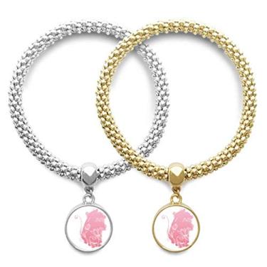 Imagem de DIYthinker Pulseira com pingente de flor de lótus para amante de flores, pingente, joia para presente de casal