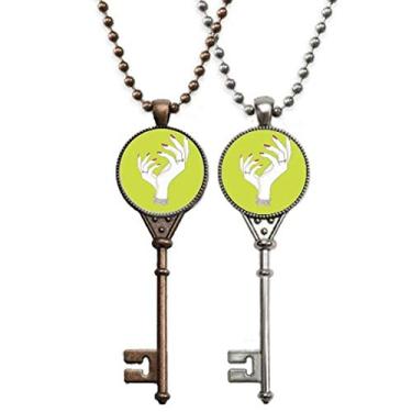 Imagem de OFFbb-USA Lindo colar com pingente de pingente para decoração de casais