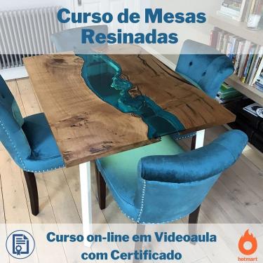 Imagem de Curso on-line em videoaula de Mesas Resinadas com Certificado