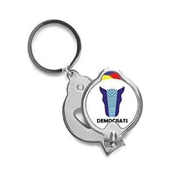 Imagem de America President Figure Biden Blue Democracy Cortador de unhas afiadas de aço inoxidável