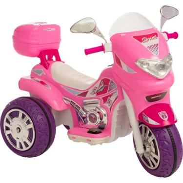 Imagem de Triciclo Elétrico Rosa prara Passeio Sprint Turbo Biemme