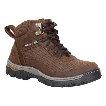 Imagem de Coturno Adventure Masculino Couro Com Zíper Zebu 75020