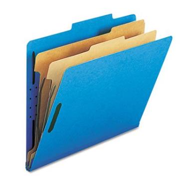 Imagem de Smead Manufacturing 14032 Pastas de classificação de prensa, azul escuro